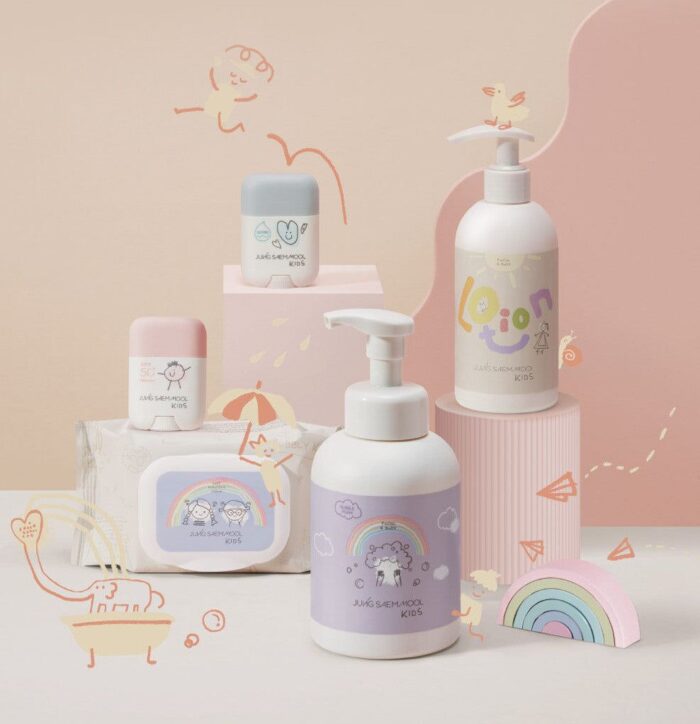 JUNGSAEMMOOL Kids Mild Bubble Foam Facial & Body 450ml - EmpressKorea