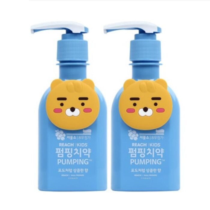 KAKAO Friends Rich Kids Pumping Toothpaste Ryan 160g*2  Low Fluorine - EmpressKorea