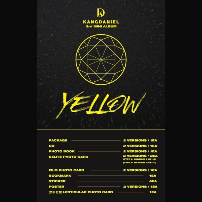 KANG DANIEL - 3rd Mini Album: YELLOW - EmpressKorea