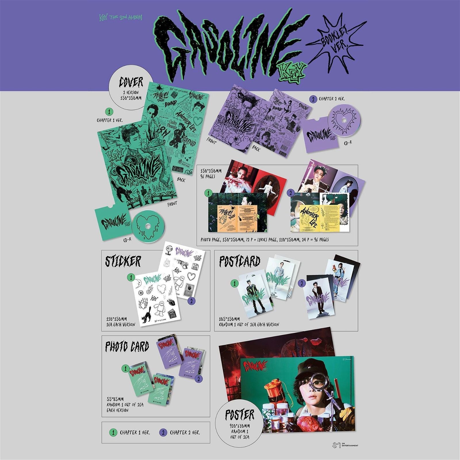 KEY - 2nd Full Album: Gasoline (Booklet Ver.) - EmpressKorea