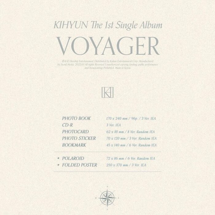 KIHYUN - 1st Single Album: VOYAGER - EmpressKorea