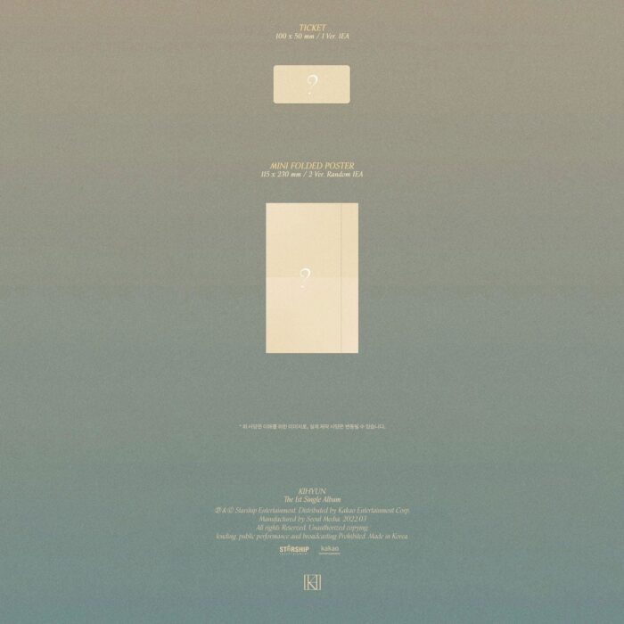 KIHYUN's 1st Single Album: VOYAGER (Jewel Case Ver.) - EmpressKorea