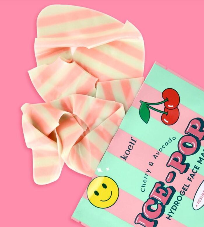 KOELF Cherry & Avocado Ice-Pop Hydrogel Mask Pack 30g*5EA - EmpressKorea