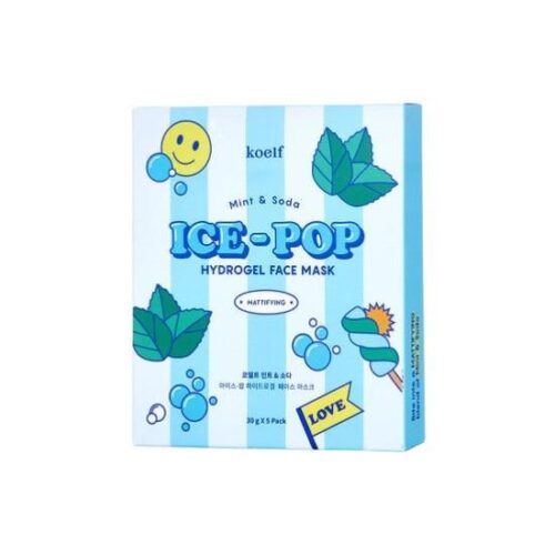KOELF Mint & Soda Ice-Pop Hydrogel Mask Pack 30g*5EA - EmpressKorea