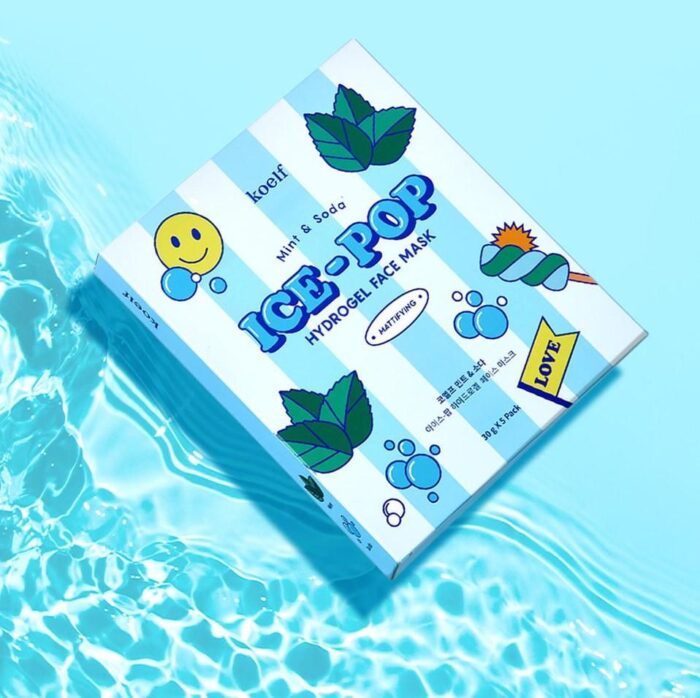 KOELF Mint & Soda Ice-Pop Hydrogel Mask Pack 30g*5EA - EmpressKorea
