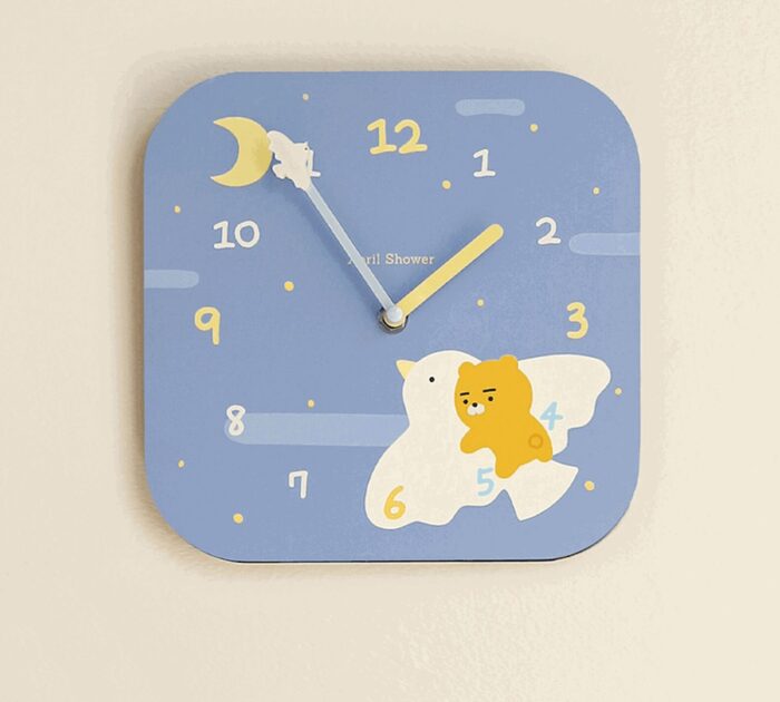 Kakao - Friends April Shower Silent Wall Clock - EmpressKorea