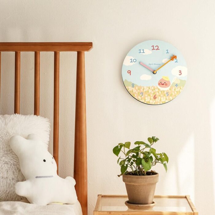 Kakao - Friends April Shower Silent Wall Clock - EmpressKorea