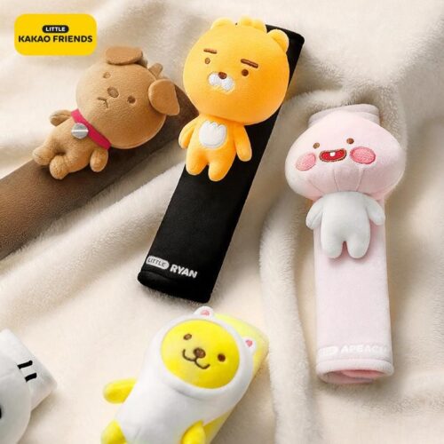 Kakao Friends - Cute Character Car Seat Belt Decoration Cover - EmpressKorea