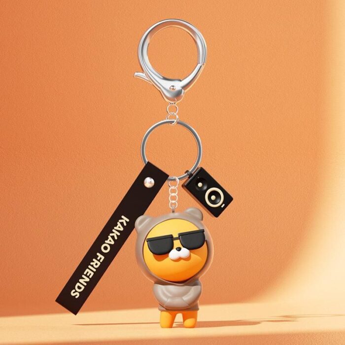 Kakao Friends - Cute Ryan and Apeach Character Car Keyring - EmpressKorea