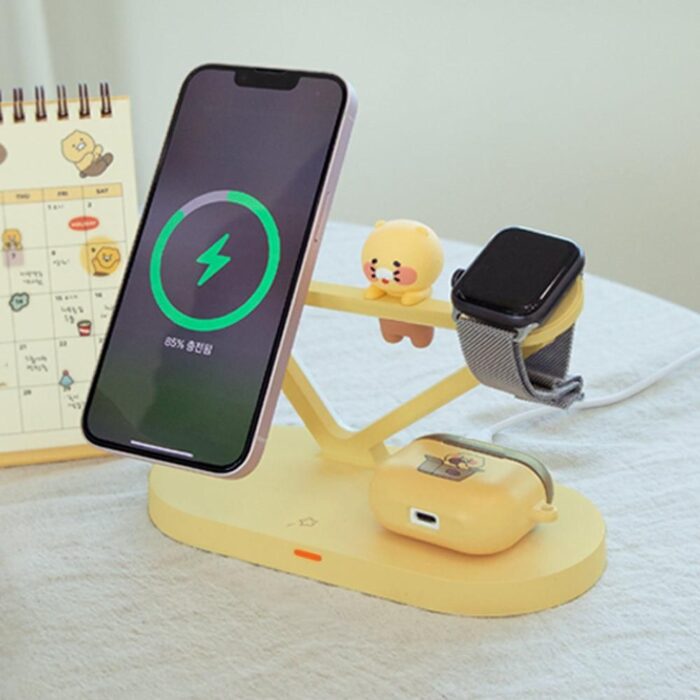 Kakao Friends Choonsik 5in1 Wireless Charging Cradle - EmpressKorea