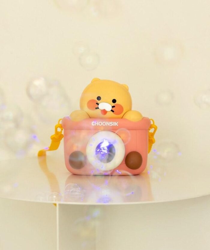Kakao Friends Choonsik Camera Soap Bubble Automatic Bubble Gun - EmpressKorea