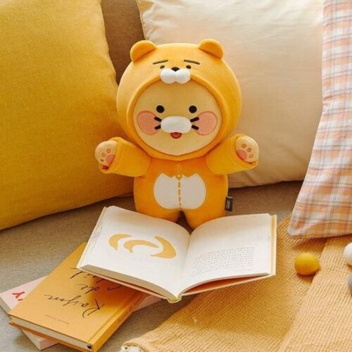 Kakao Friends Chunsik Ryan Sleep Pajama (Orange) Doll - EmpressKorea