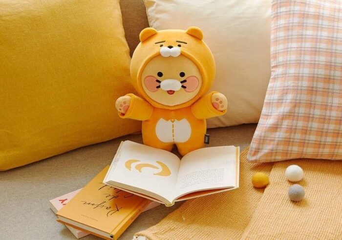 Kakao Friends Chunsik Ryan Sleep Pajama (Orange) Doll - EmpressKorea
