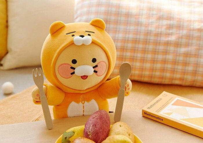 Kakao Friends Chunsik Ryan Sleep Pajama (Orange) Doll - EmpressKorea
