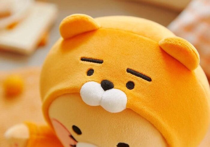 Kakao Friends Chunsik Ryan Sleep Pajama (Orange) Doll - EmpressKorea
