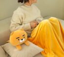 Kakao Friends KF Ryan Pillow Blanket Stuffed Cushion Pillow - EmpressKorea