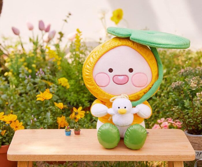 Kakao Friends Rainy Garden Doll Apeach - EmpressKorea