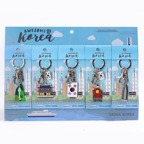 Korea Travel Key Holder Metal Key Ring (Korea Souvenir) - EmpressKorea