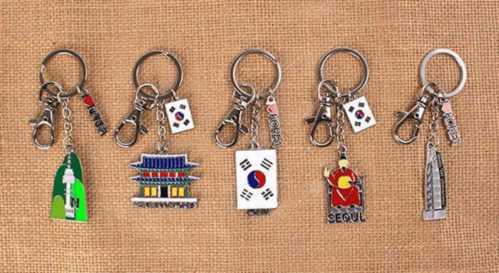 Korea Travel Key Holder Metal Key Ring (Korea Souvenir) - EmpressKorea