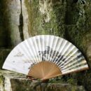 Korean Traditional Hanji Bamboo Folding Fan - EmpressKorea