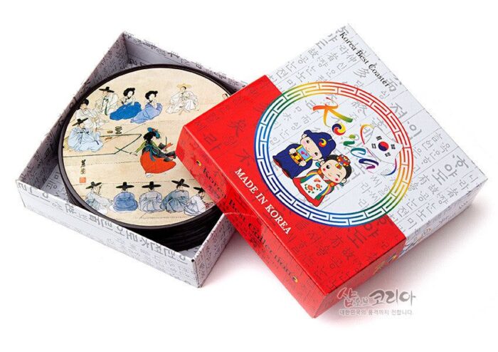 Korean traditional coaster - Shin Yunbok - EmpressKorea