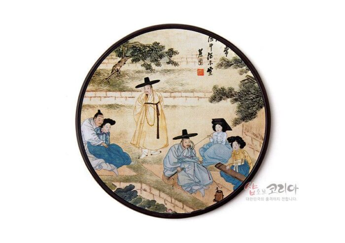 Korean traditional coaster - Shin Yunbok - EmpressKorea