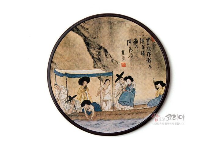 Korean traditional coaster - Shin Yunbok - EmpressKorea