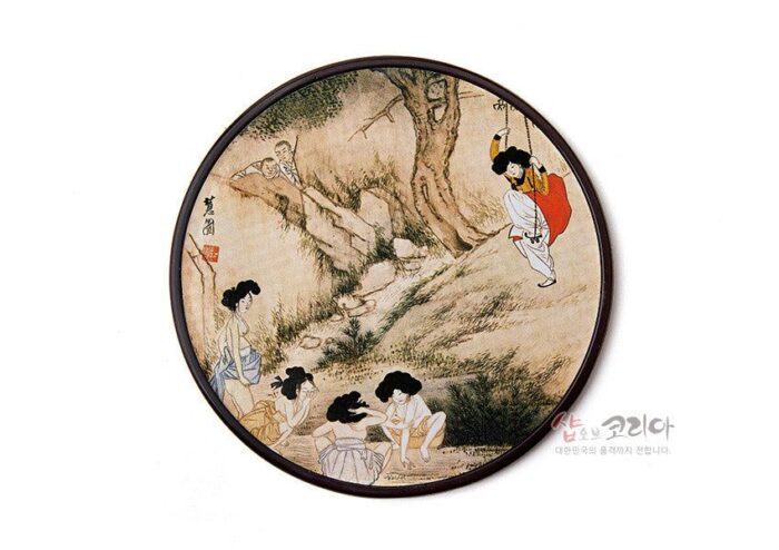 Korean traditional coaster - Shin Yunbok - EmpressKorea