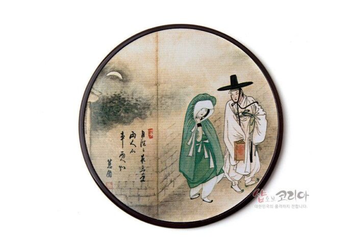 Korean traditional coaster - Shin Yunbok - EmpressKorea