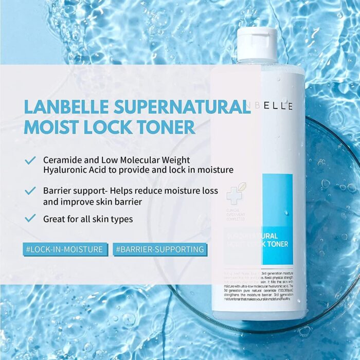 LANBELLE Supernatural Moist Lock Toner 210ml - EmpressKorea