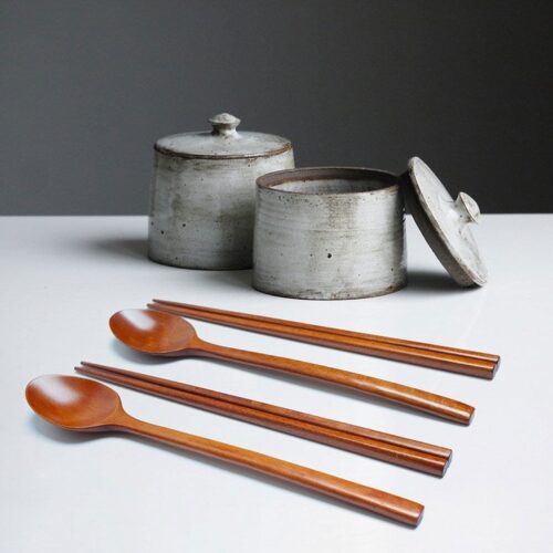 LEESHIN Ottchil spoon 2 person set made in Korea - EmpressKorea