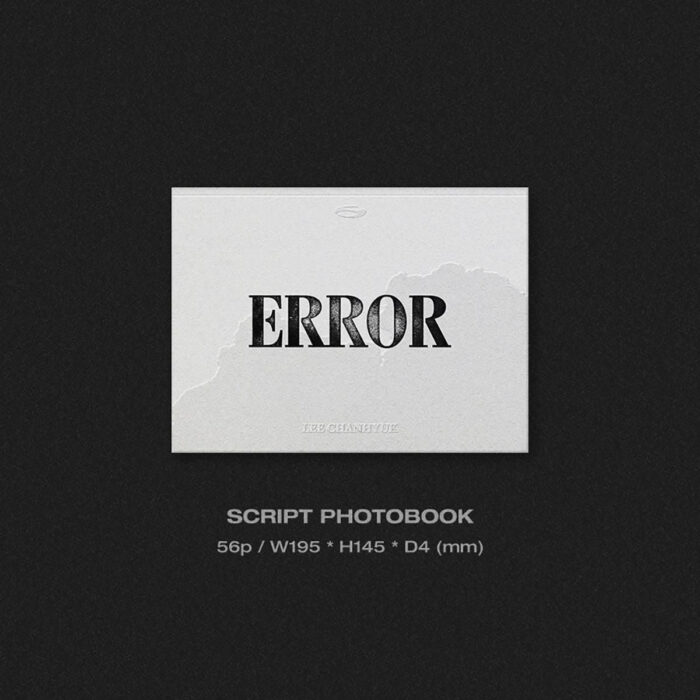 LEE CHANHYUK - 1st Solo Album: ERROR - EmpressKorea