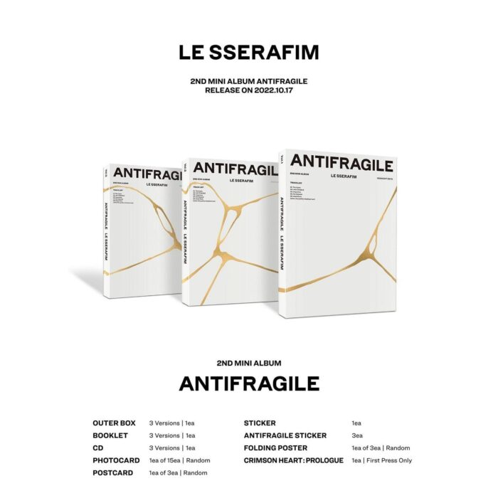 LE SSERAFIM - 2nd Mini Album: ANTIFRAGILE - EmpressKorea