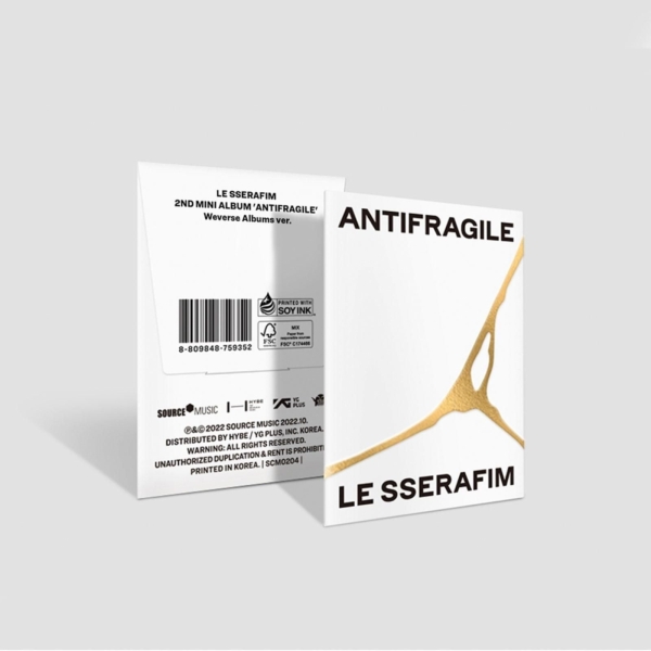 LE SSERAFIM - 2nd Mini Album: ANTIFRAGILE (Weverse Albums Ver.) - EmpressKorea