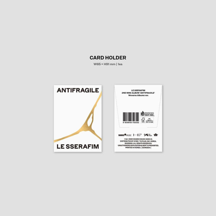 LE SSERAFIM - 2nd Mini Album: ANTIFRAGILE (Weverse Albums Ver.) - EmpressKorea
