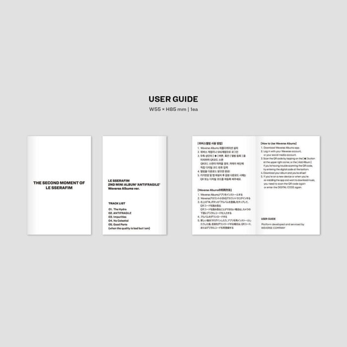 LE SSERAFIM - 2nd Mini Album: ANTIFRAGILE (Weverse Albums Ver.) - EmpressKorea