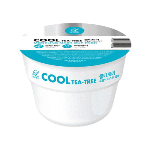 LINDSAY Cool Tea Tree Modeling Mask Cup Pack 28g - EmpressKorea