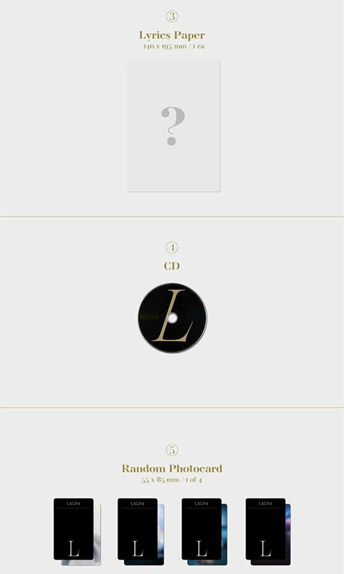 LISA - 1st Single Album: LALISA - EmpressKorea