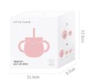 LITTLE CLOUD Baby Honey Pot Multi Silicone Straw Cup 250ml - EmpressKorea