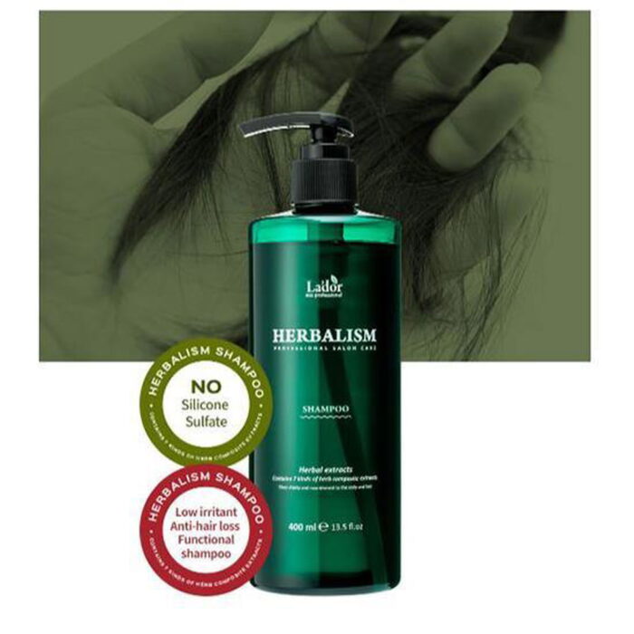 La'dor Herbalism Shampoo (Hair loss relief) 400ml - EmpressKorea
