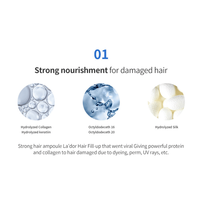 La'dor Perfect Hair Fill-Up (Hair Ampoule) 13ml x 10EA - EmpressKorea