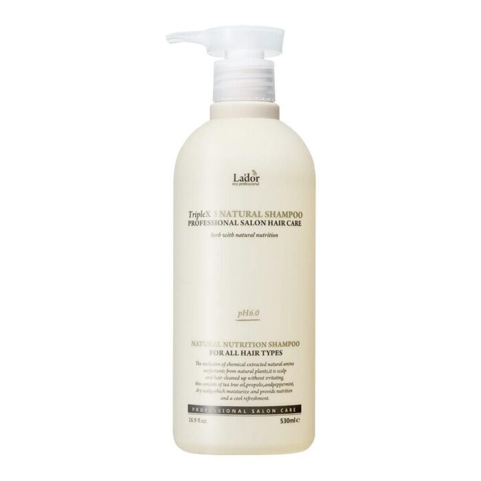 La'dor Triplex3 Natural Shampoo 530ml - EmpressKorea
