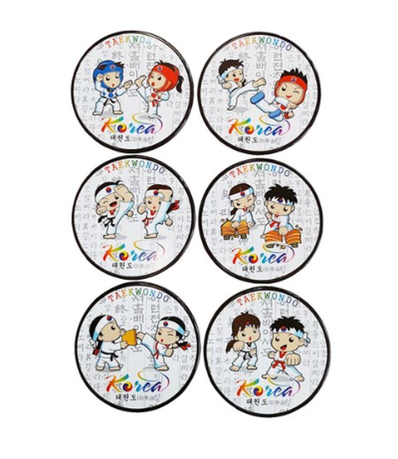 Laveque Korean Traditional Character Coaster Costa Set Traditional Souvenir - EmpressKorea