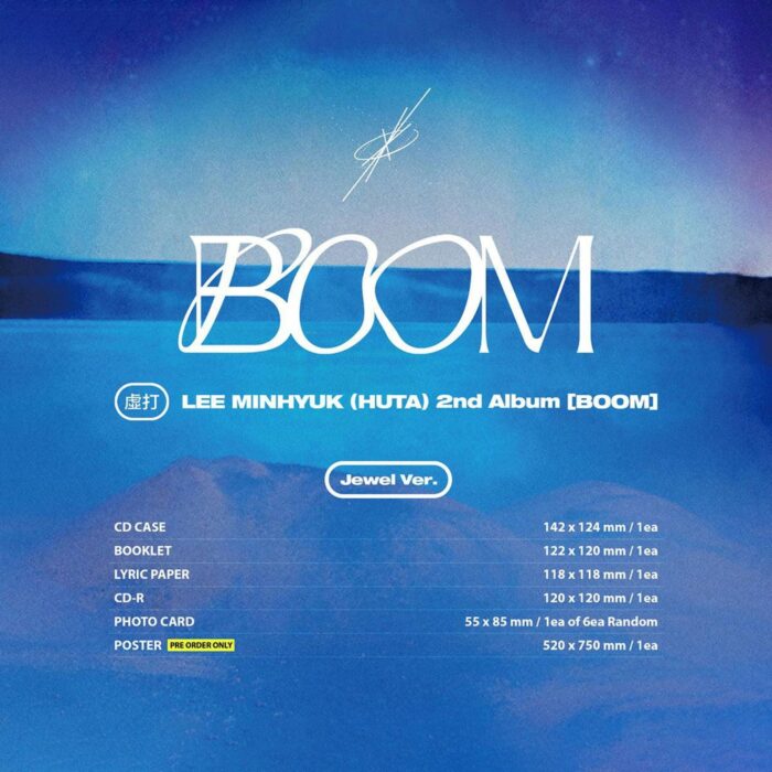 Lee MinHyuk (HUTA) - 2nd Full Album: BOOM (Jewel Ver.) - EmpressKorea