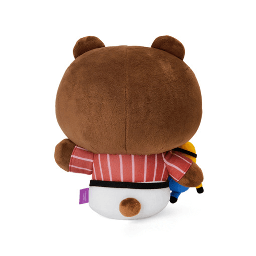 Line Friends MINIONS BROWN Costume Sitting Plush Toy 25cm - EmpressKorea