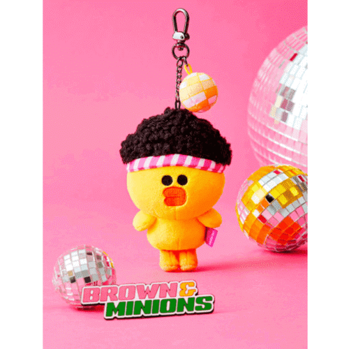 Line Friends MINIONS SALLY Bag Charm Plush Toy - EmpressKorea