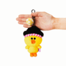 Line Friends MINIONS SALLY Bag Charm Plush Toy - EmpressKorea