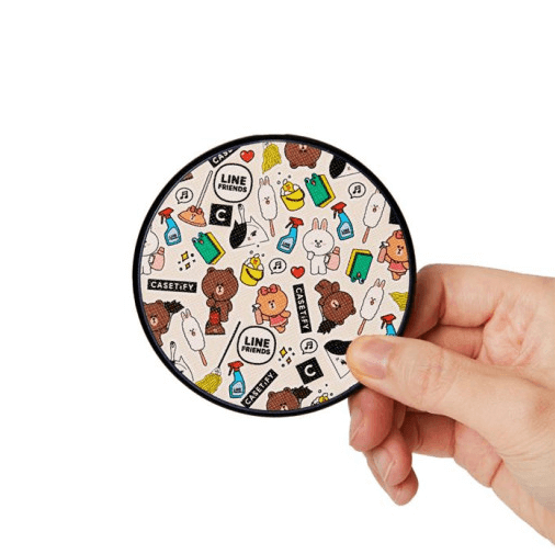 Line Friends x CASETiFY Spring Cleaning Wireless Charging Pad - EmpressKorea