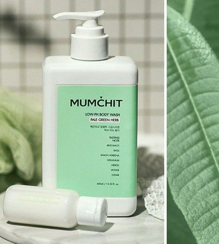 MUMCHIT Low-pH Body Wash Pale Green Herb 400ml - EmpressKorea
