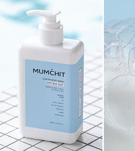 MUMCHIT Low-pH Body Wash Soft Blue Soap 400ml - EmpressKorea